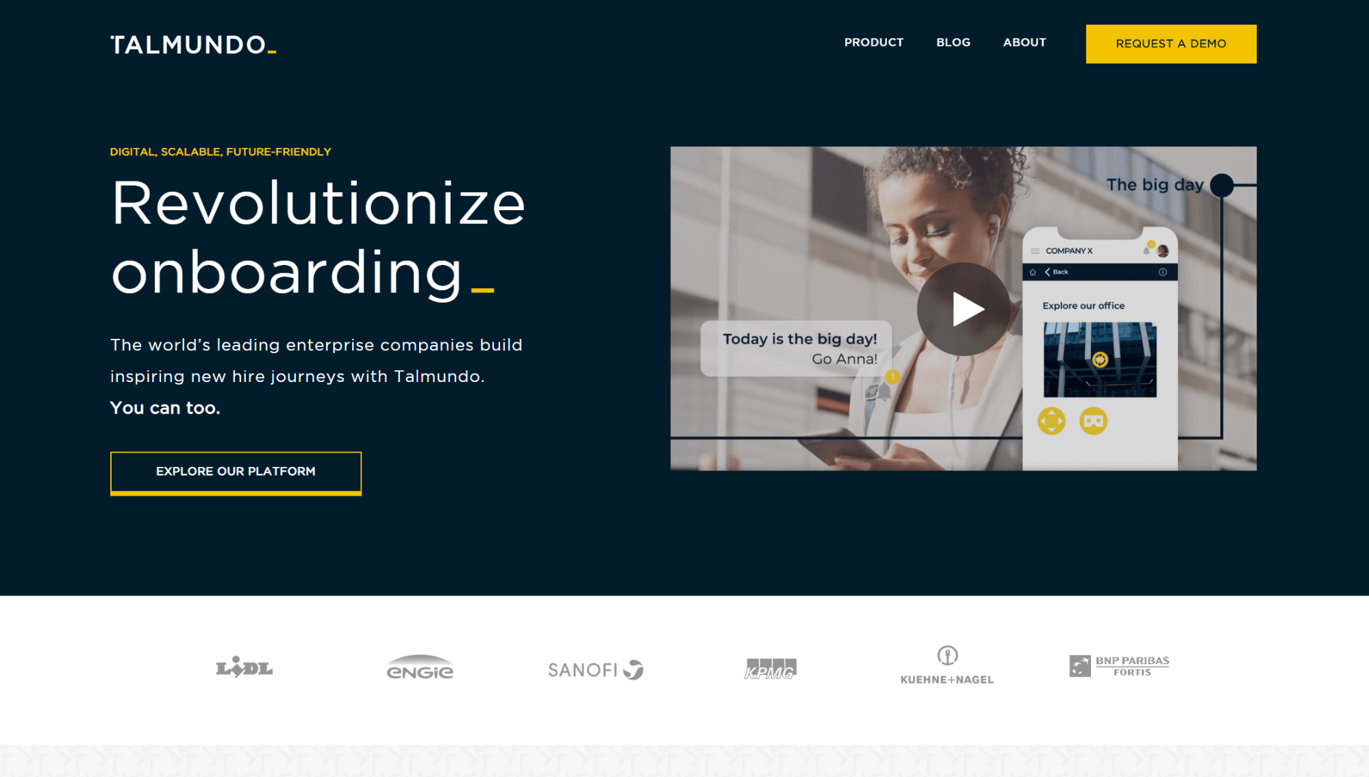 Talmundo員工入職軟件網頁截圖